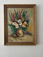 Schilderij met bloemen in vaas, inclusief lijst, Ophalen