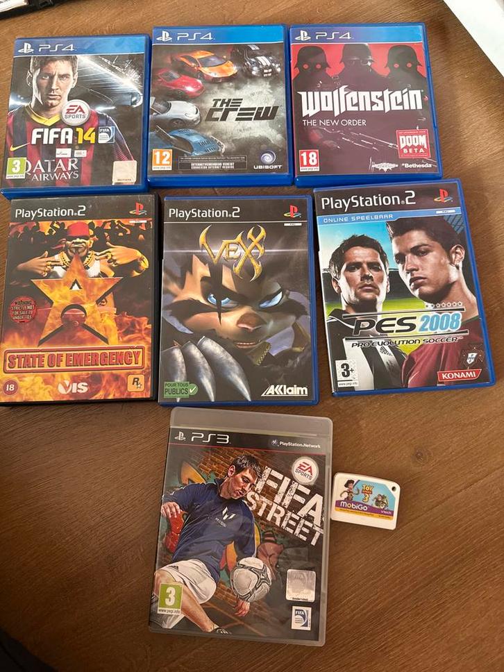 Diverse PS2, PS3 en PS4 Spellen - FIFA, Wolfenstein, The Cre, Spelcomputers en Games, Games | Overige, Gebruikt, Overige genres