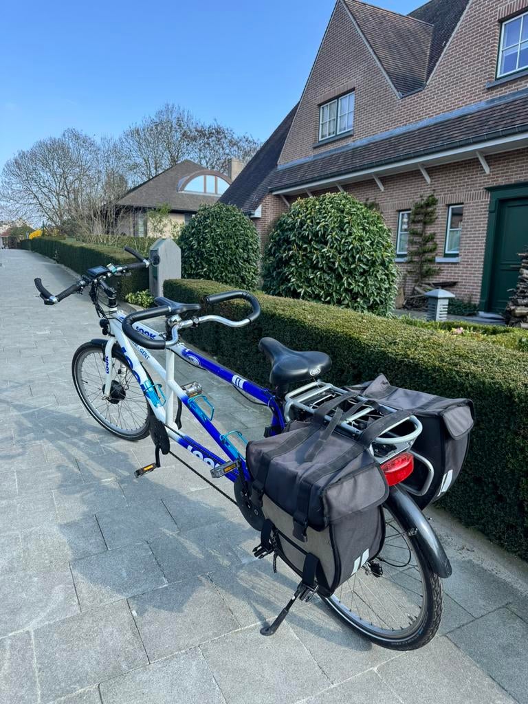 Elektrische Tandem fiets perfect staat met nieuw accu, 55 cm of meer, Ophalen of Verzenden, Zo goed als nieuw, Minder dan 10 versnellingen