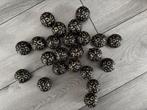 Zwarte tijgerprint kerstballen, Diversen, Ophalen of Verzenden, Zo goed als nieuw