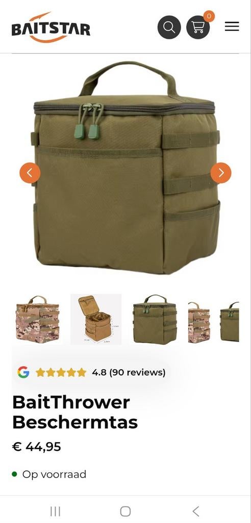 Baitstar baittrower beschermtas nieuw!, Watersport en Boten, Hengelsport | Karpervissen, Ophalen of Verzenden, Nieuw