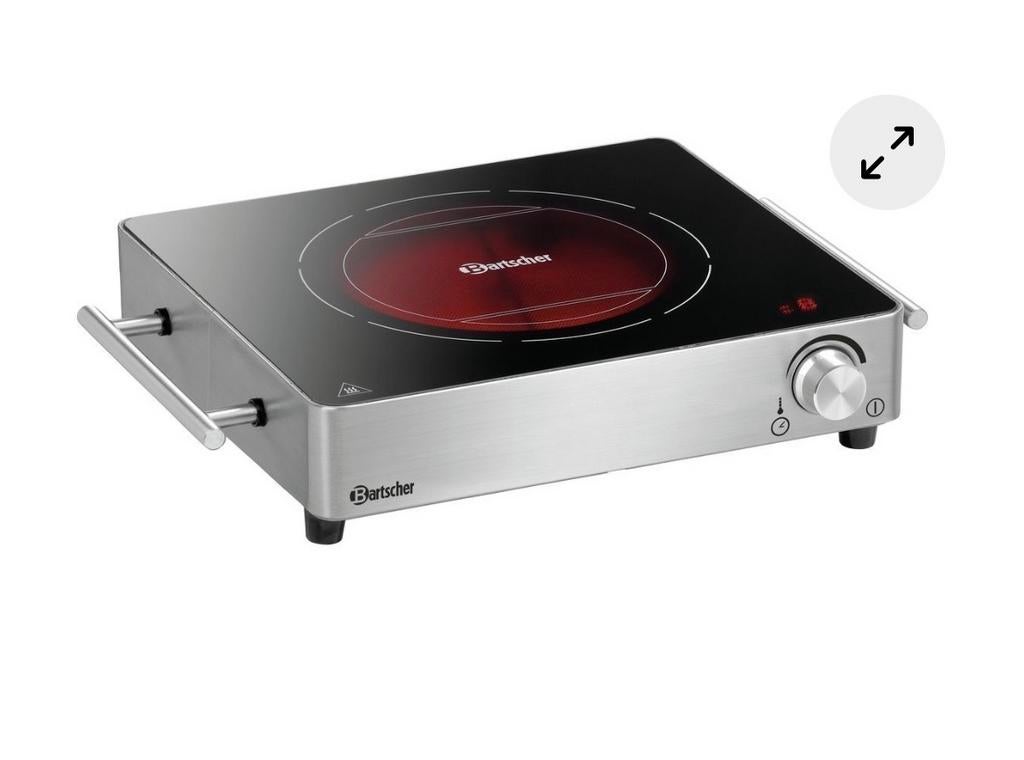 Nieuw in doos | Bartscher keramische kookplaat 2200W, Ophalen, Keramisch, Nieuw, 3 kookzones of minder