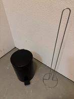 Brabantia pedaalemmer en toiletrolhouder, Huis en Inrichting, Ophalen, Gebruikt, Met pedaal, 50 tot 75 cm