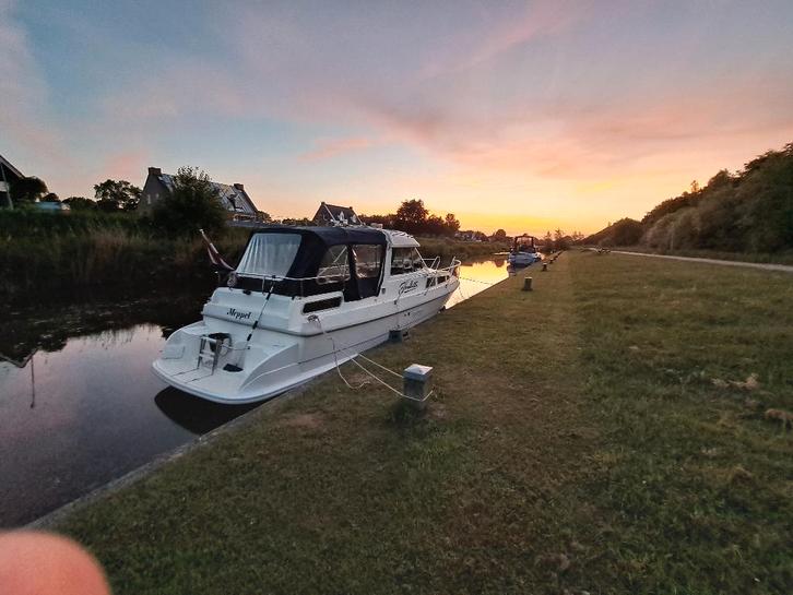 motorkruiser, Watersport en Boten, Motorboten en Motorjachten, Gebruikt, Polyester, 9 tot 12 meter, Diesel, Binnenboordmotor, 50 pk of meer