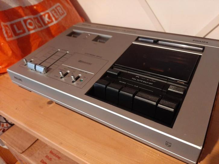 Philips Stereo Cassettedeck N2532 - Niet werkend, Audio, Tv en Foto, Cassettedecks, Enkel, Philips, Tape counter, Ophalen
