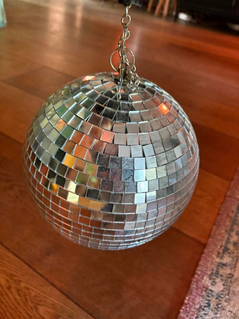 Spiegelbol met motor - Ibiza Light Disco Light Set, Hobby en Vrije tijd, Feestartikelen, Ophalen, Zo goed als nieuw, Feestartikel