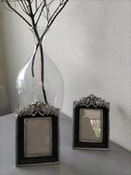Brocante fotolijsten keramiek/zilver/zwart, Audio, Tv en Foto, Fotografie | Fotolijsten, Ophalen of Verzenden, Gebruikt