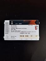 Ticket SC Braga - Feyenoord., Verzenden, Nieuw, Feyenoord, Overige typen