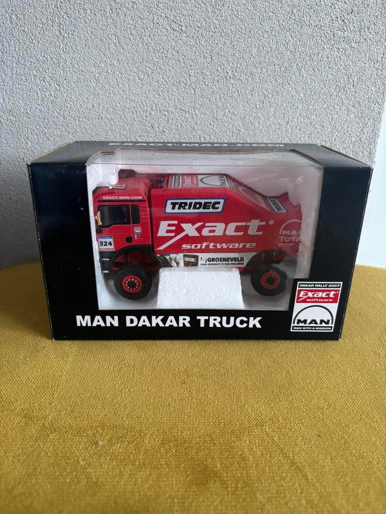 Parijs Dakar Hans Stacey Man Dakar truck, Hobby en Vrije tijd, Modelauto's | 1:50, Ophalen of Verzenden, Nieuw, Bus of Vrachtwagen