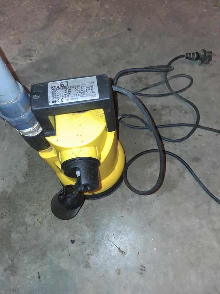 KSB AMA-DRAINER 250.1 SE Dompelpomp - 7m³/h, 5.5m opvoer, Ophalen of Verzenden, Gebruikt, Elektrisch, Dompelpomp