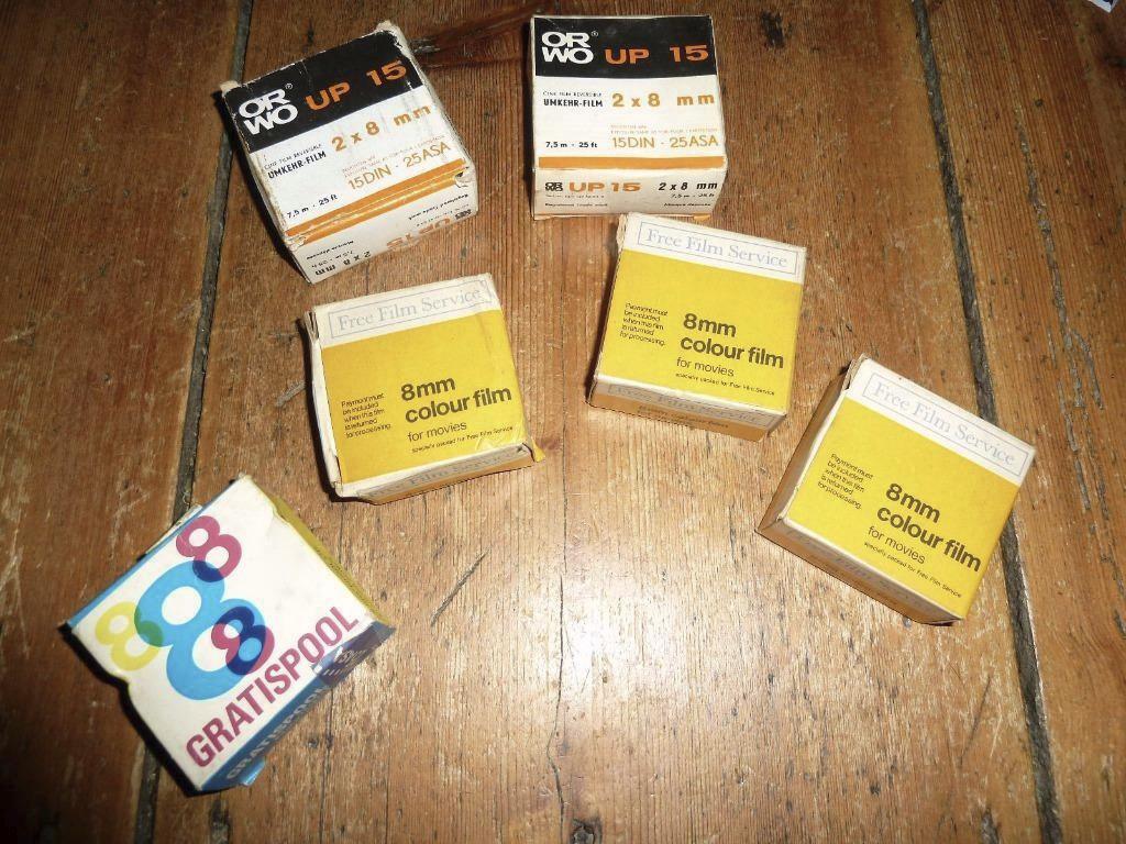 vintage onbelichte film dubbel 8mm Orwo - Gevaert - Kodak, Ophalen of Verzenden, 35mm film