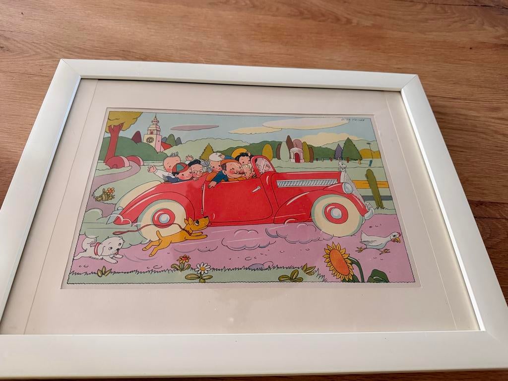 Twee vintage illustraties van Dick Vande (van de Pol), Ophalen of Verzenden, Zo goed als nieuw