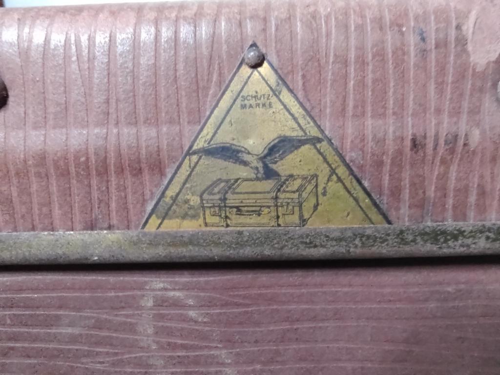 K634 VINTAGE jaren 30 koffer VULCAN FIBRE, Overige materialen, Gebruikt, 50 tot 60 cm, Onbekend