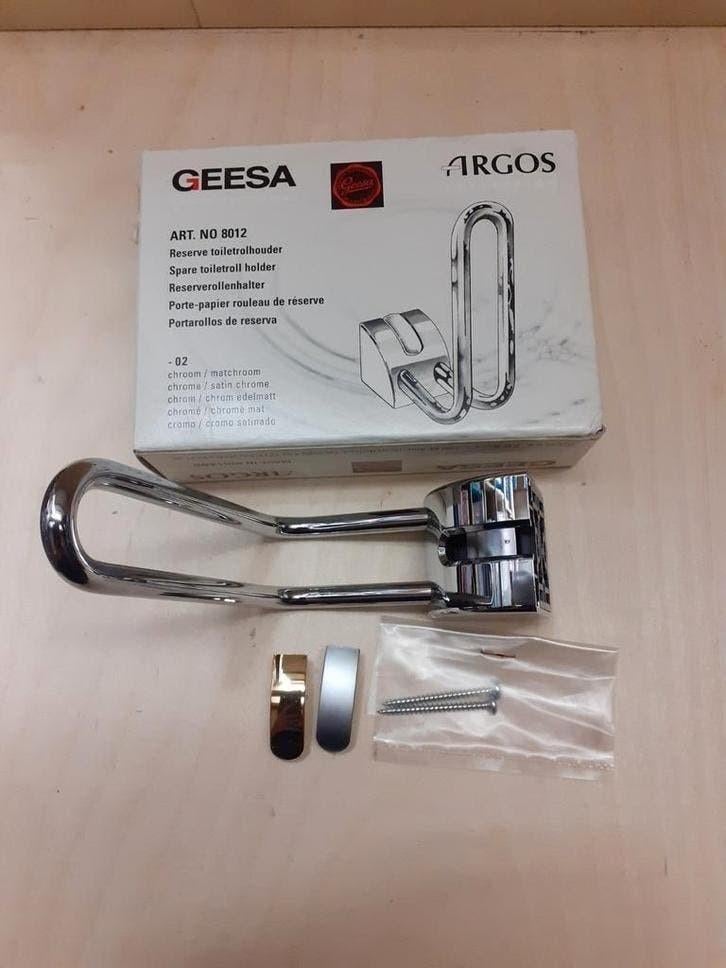 Nieuw Reserve wc papier houder geesa  argos chroom, Huis en Inrichting, Ophalen of Verzenden, Nieuw, Overige kleuren, Overige typen