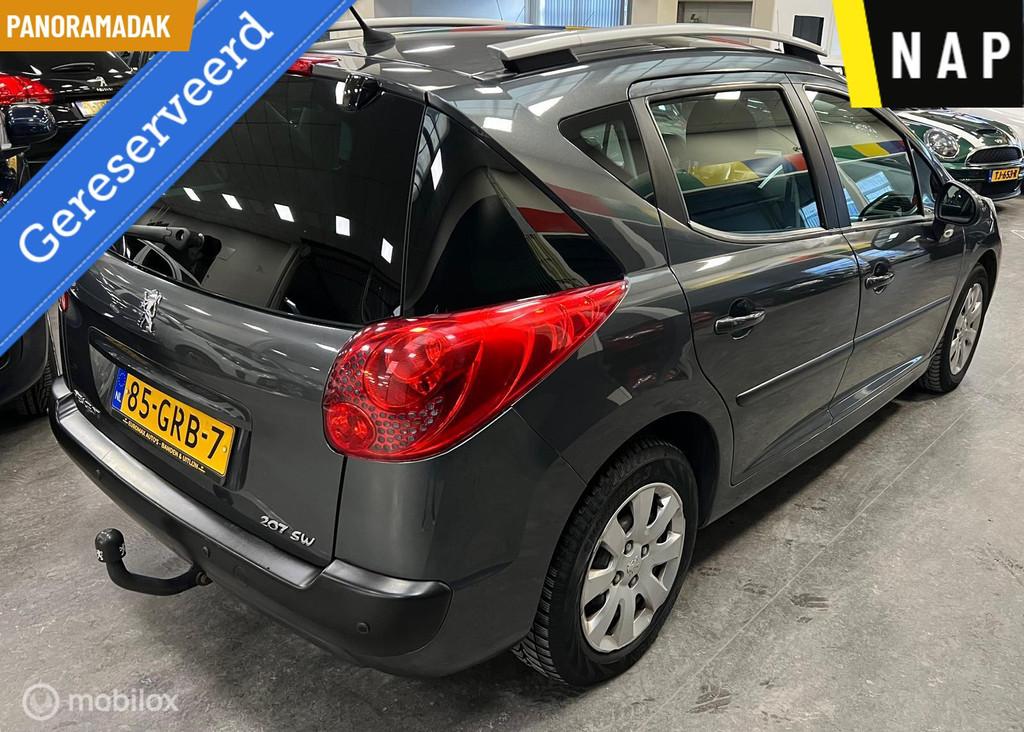 Peugeot 207 SW 1.4 VTi XS rij klaar | NAP | Trekhaak | Pano, Stof, Gebruikt, Zwart, Origineel Nederlands