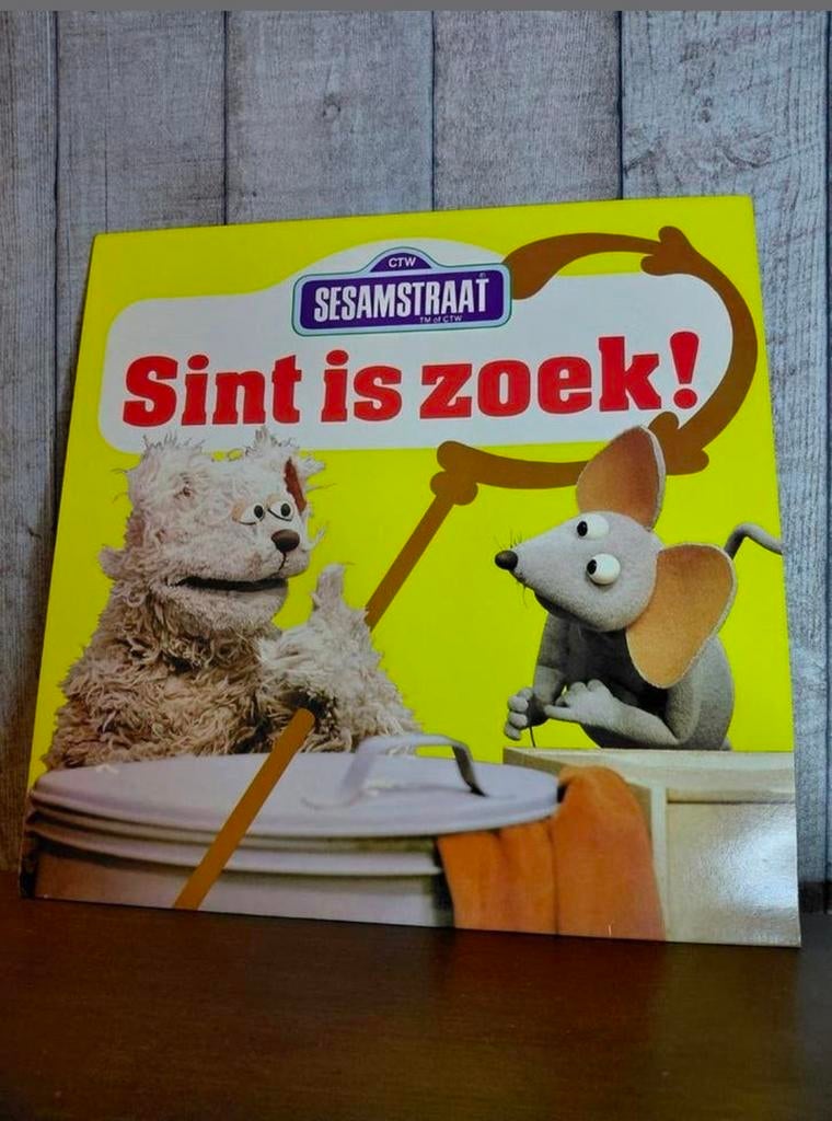 Sesamstraat - Sint is Zoek Vinyl plaat LP, Cd's en Dvd's, Vinyl | Kinderen en Jeugd, Ophalen of Verzenden, Zo goed als nieuw, Muziek