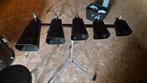 Koebel/cowbell set van 5 voor drums/percussie, Muziek en Instrumenten, Percussie, Ophalen of Verzenden, Gebruikt, Melodische percussie