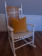 Opgeknapte witte schommelstoel, Ophalen, Wit, Zo goed als nieuw, Eén