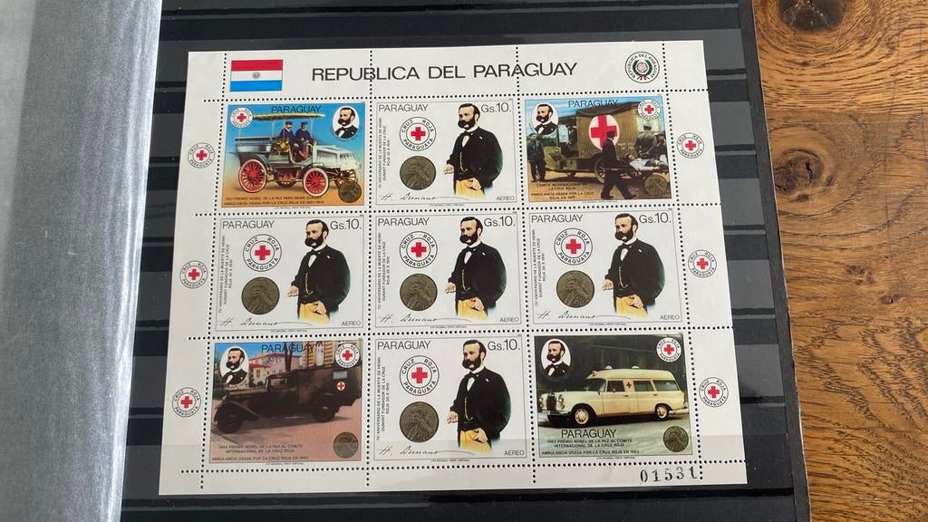 Blok postzegel Paraguay, Ophalen of Verzenden, Buitenland