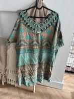 Lascana Oversized Strandjurkje Bohemien Ibiza Groen/Blauw, Maat 42/44 (L), Ophalen of Verzenden, Gedragen, Boven de knie