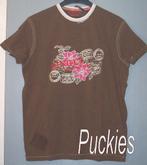 Maat S Bruin Singly heren t-shirt NIEUW (7137) a, Bruin, Nieuw, Ophalen of Verzenden, Singly