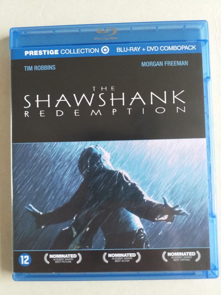 The Shawshank Redemption Bluray + Dvd, Ophalen of Verzenden, Zo goed als nieuw, Drama