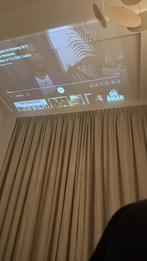 Creme gordijnen te koop verduisterend, Ophalen, 200 cm of meer, Beige, Zo goed als nieuw