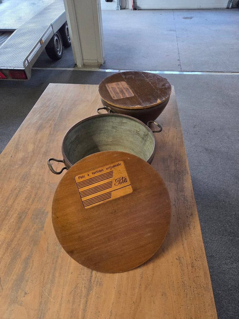 antieke koperen ketel, een verzamelobject., Antiek en Kunst, Curiosa en Brocante, Ophalen