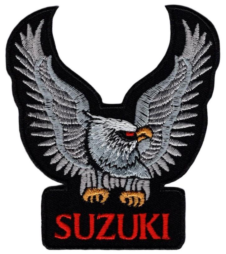 Suzuki Eagle stoffen opstrijk patch embleem #2, Motoren, Accessoires | Overige, Nieuw, Ophalen of Verzenden