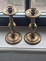 Zeer unieke ouderwetse kandelaars, Antiek en Kunst, Antiek | Kandelaars, Ophalen of Verzenden, Koper of Brons