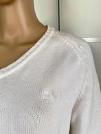 J209 Originele Burberry trui maat M=38/40 wit katoen, Maat 38/40 (M), Wit, Ophalen of Verzenden, Zo goed als nieuw