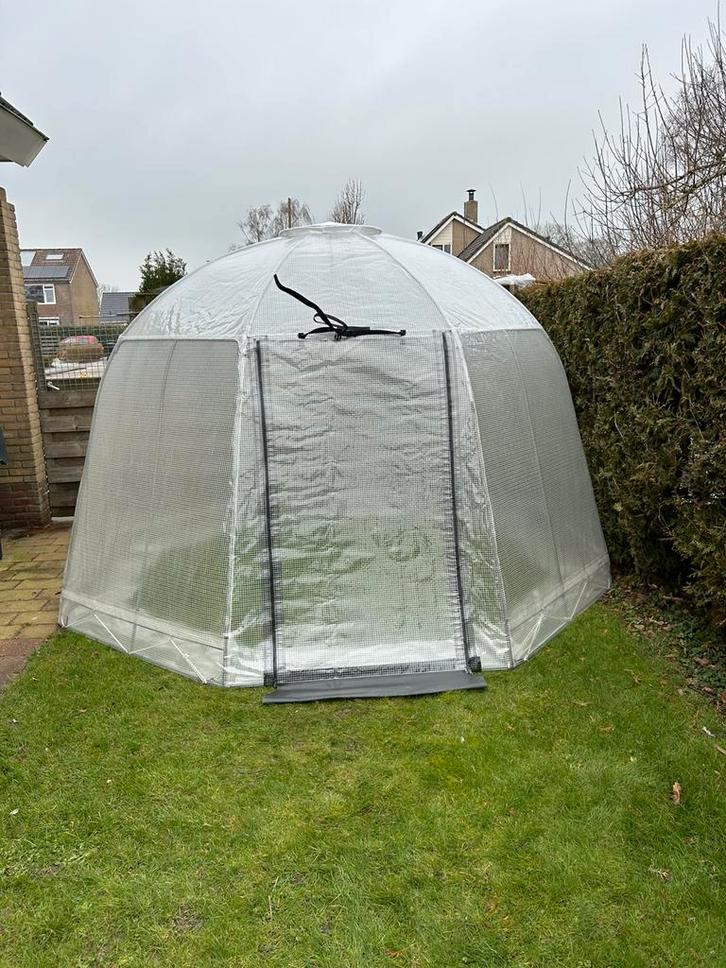 Folie kas, Tuin en Terras, Kassen, Gebruikt, Kweekkas, Staal, Folie, Ophalen