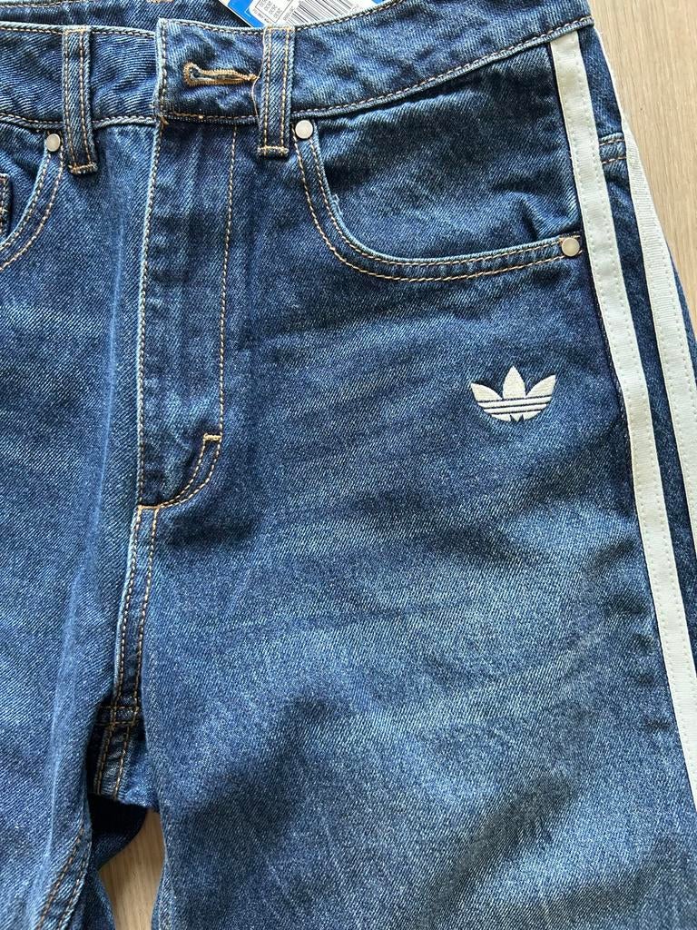Adidas Denim Broek, Kleding | Dames, Spijkerbroeken en Jeans, Ophalen of Verzenden, Nieuw, Blauw, W28 - W29 (confectie 36)