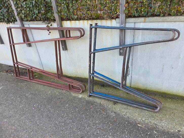 4 stevige metselschragen: 2x100cm, 2x170cm, Doe-het-zelf en Verbouw, Steigers, Gebruikt, Overige typen, Minder dan 2 meter, Ophalen