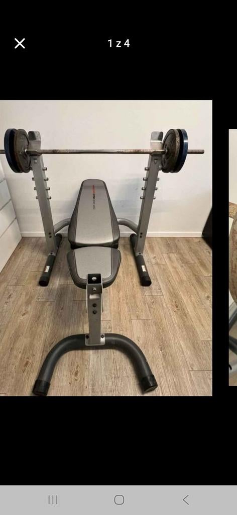 fitnessbank halterbank  rack squat, Ophalen, Fitnessbank