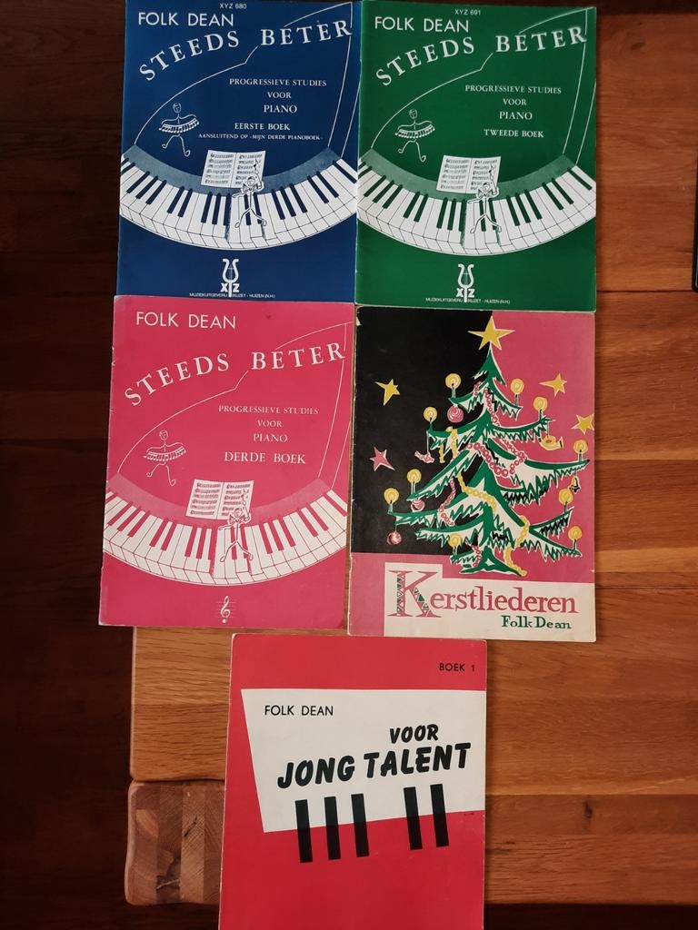 Piano Folk Dean Steeds Beter 1,2,3+jong talent deel 1 + 1, Muziek en Instrumenten, Bladmuziek, Gebruikt, Ophalen of Verzenden