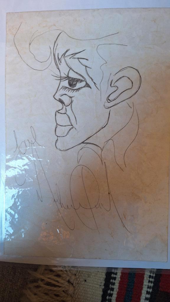 Michael Jackson tekening schets, Ophalen of Verzenden, Zo goed als nieuw, Poster, Artwork of Schilderij