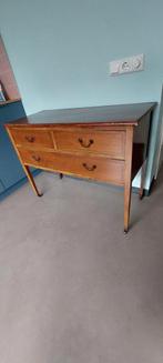 Antiek houten ladenkastje op wieltjes, Antiek en Kunst, Ophalen of Verzenden