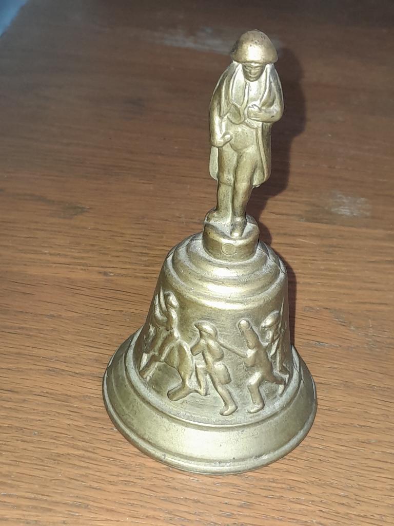 Antieke, brons / messing / geel koper tafelbel, Napoleon, Ophalen of Verzenden, Brons