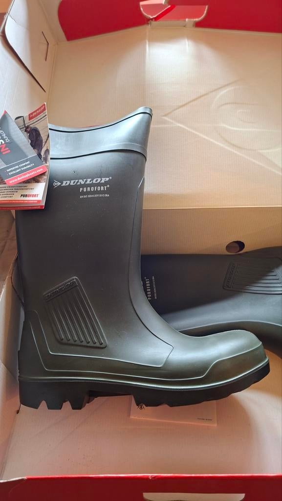 Dunlop Purofort Werklaarzen Maat 43 - Nieuw, Kleding | Heren, Schoenen, Zwart, Nieuw, Ophalen of Verzenden, Regenlaarzen