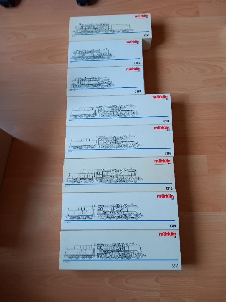 Marklin Stoomloc's analoog en Delta, Hobby en Vrije tijd, Modeltreinen | H0, Wisselstroom, Locomotief, Ophalen of Verzenden, Zo goed als nieuw