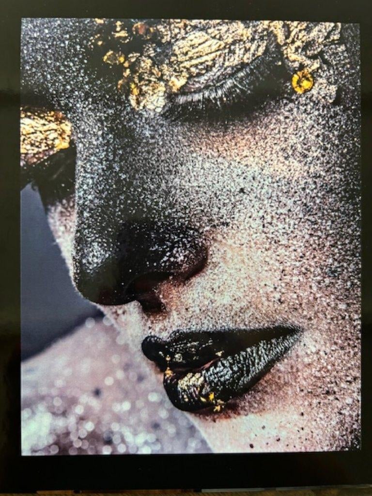XXL Foto op aluminium vrouw 1.80 x 1.20 m (nwprijs € 689!), Huis en Inrichting, Ophalen, Zo goed als nieuw, 100 tot 125 cm, Foto of Poster