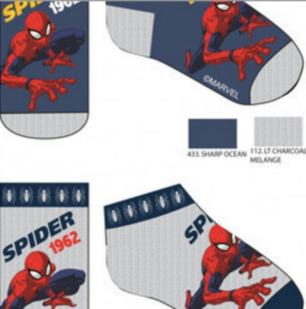 Spiderman Sneakersokken - 1 paar - Maat 23/26 - 31/34, Kinderen en Baby's, Kinderkleding | Schoenen en Sokken, Nieuw, Ophalen of Verzenden