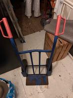 Steekwagen metaal met rubberen skelterbanden, Doe-het-zelf en Verbouw, Transportwagens, Ophalen of Verzenden, Gebruikt, Steekwagen