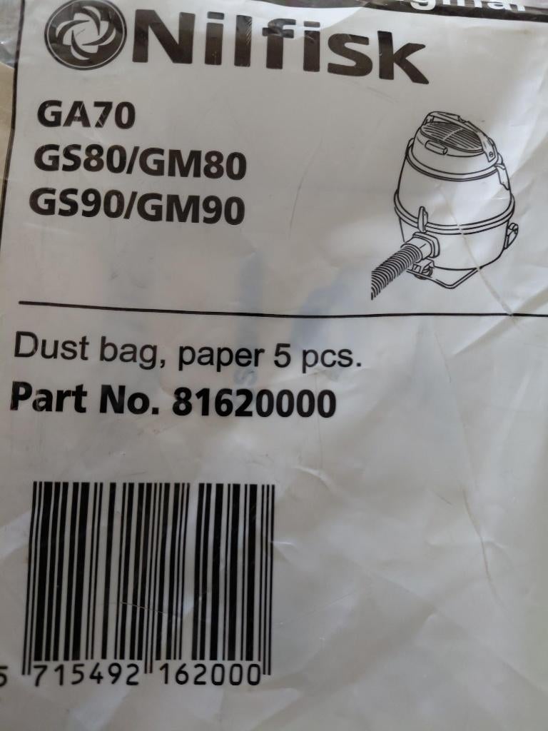 Nilfisk stofzuigerzakken nieuw in verpakking., Ophalen of Verzenden, Nieuw, Stofzuiger