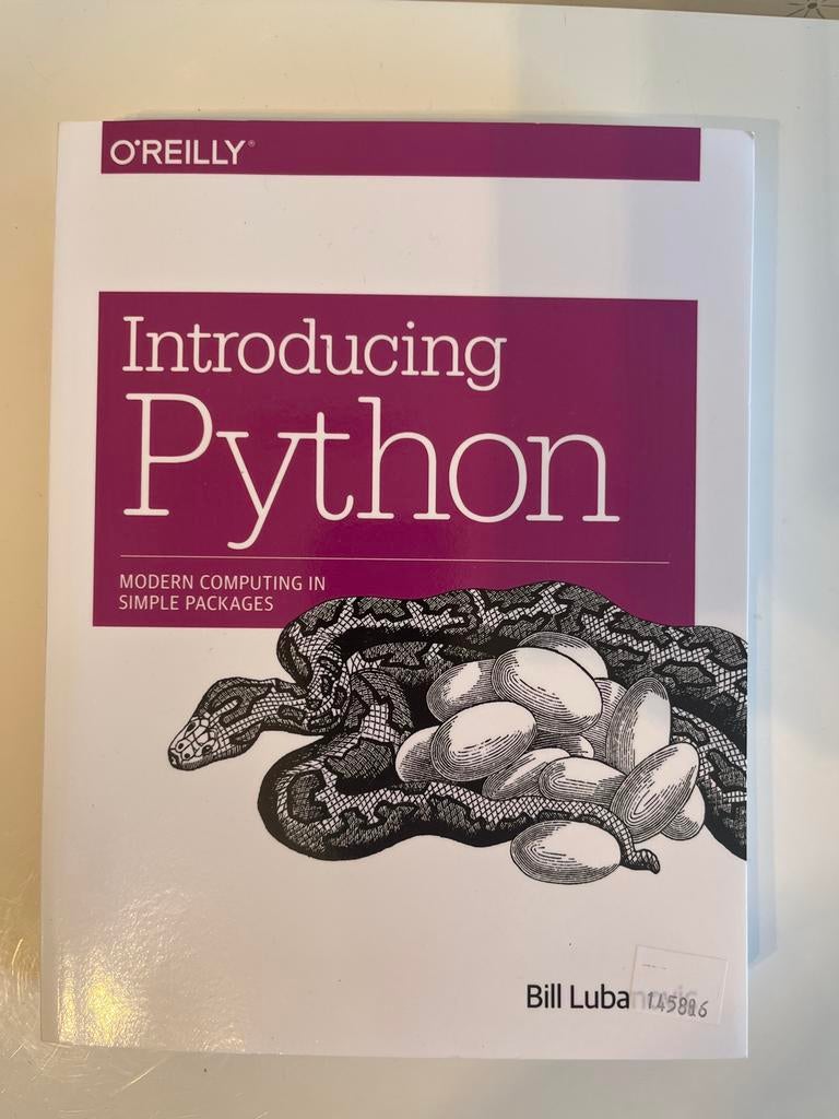 Introducing Python - O'Reilly - Bill Lubanovic, Boeken, Ophalen of Verzenden, Beta, Zo goed als nieuw, HBO