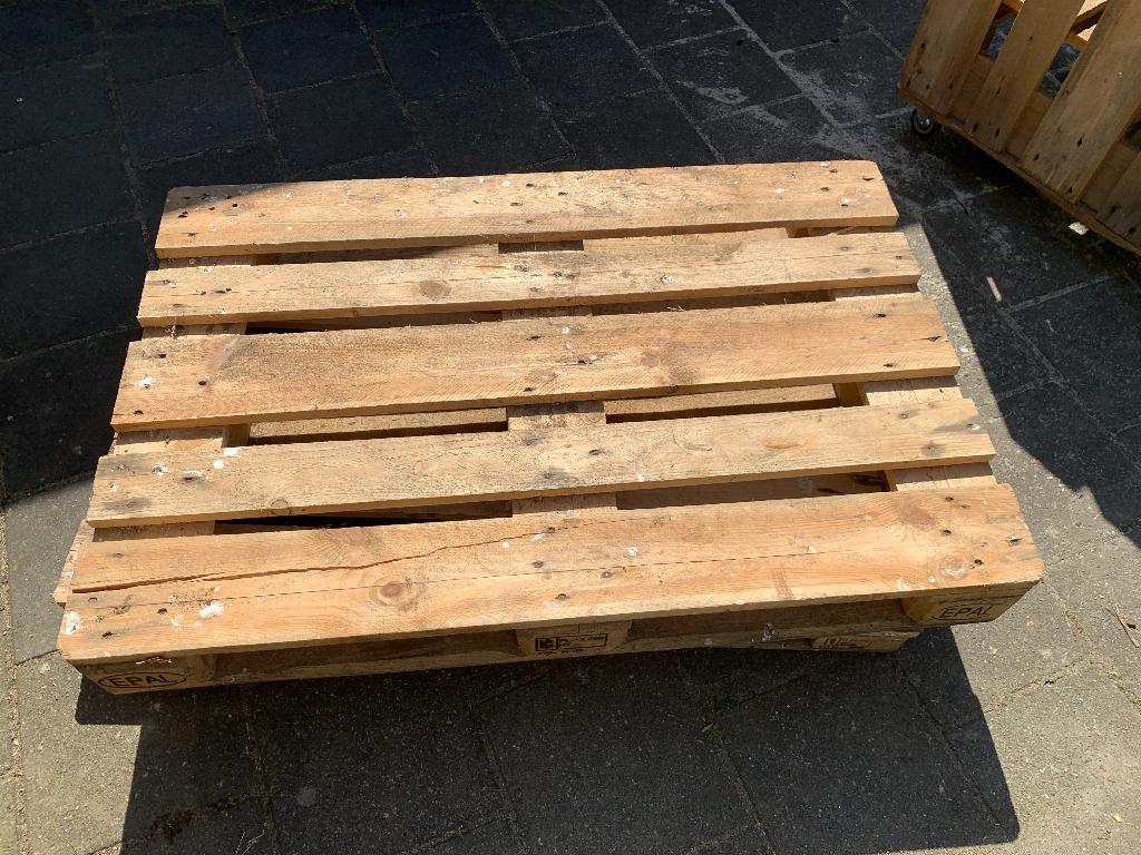Europallets (4 euro per stuk), Doe-het-zelf en Verbouw, Hout en Planken, Ophalen, Gebruikt, 25 tot 50 mm, Pallet