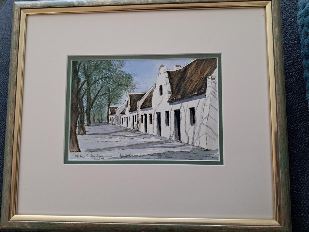 Schilderijtje Stellenbosch, Antiek en Kunst, Ophalen of Verzenden