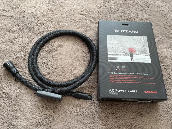 Audioquest Blizzard 2m, Audio, Tv en Foto, Audiokabels en Televisiekabels, Zo goed als nieuw, Overige kabels, 2 tot 5 meter, Ophalen of Verzenden