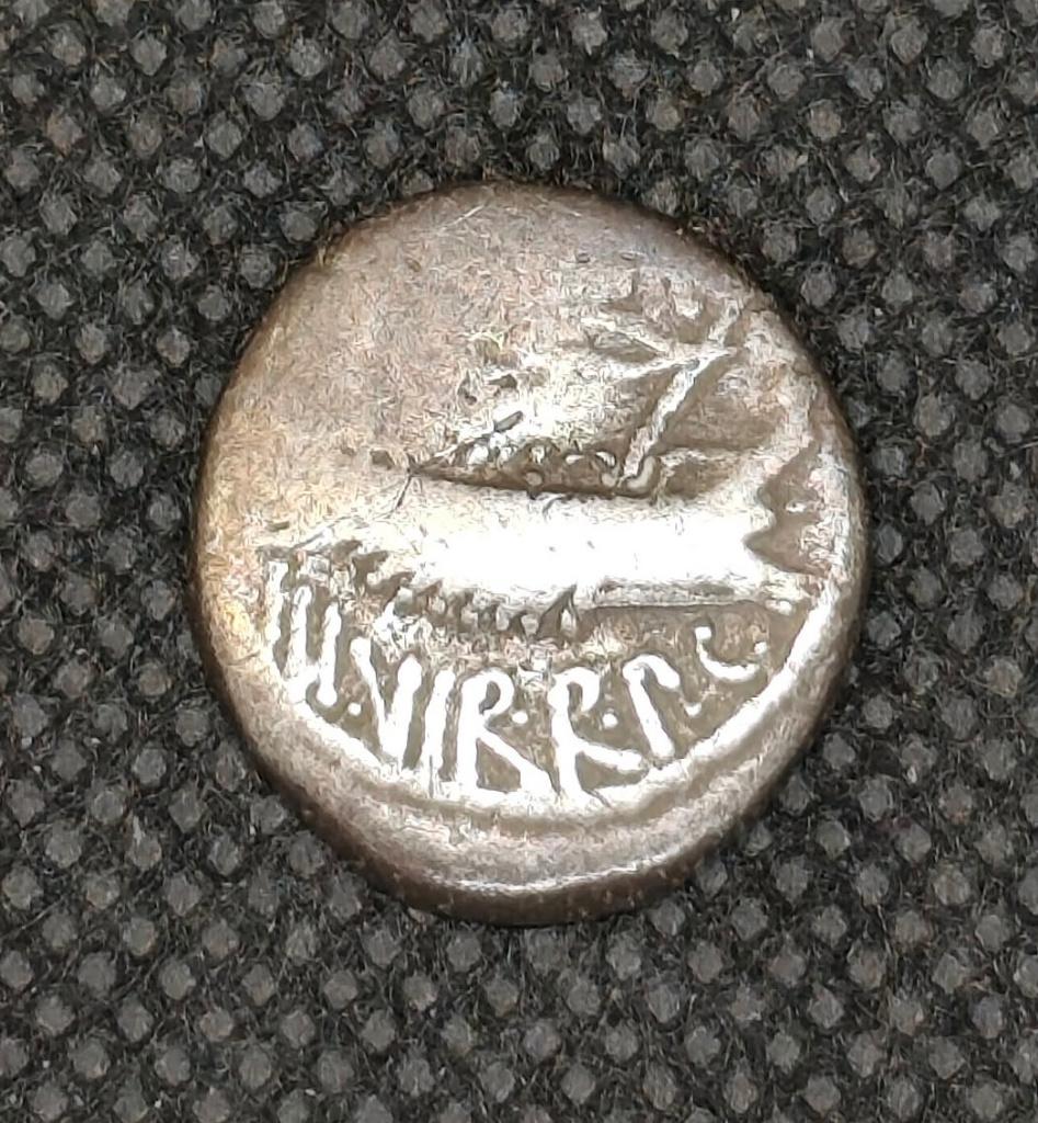 Marcus Antonius legionairsdenarius., Ophalen of Verzenden, Losse munt, Zilver